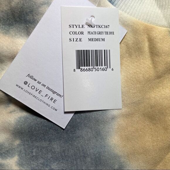 Nwt Love, Fire Crewneck Pullover Sweatshirt - Picture 11 of 14